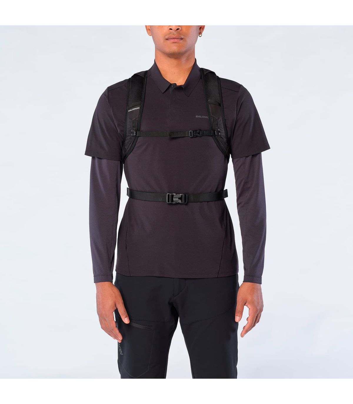 Salomon Mochila Trailblazer 10 Negro | broche pectoral
