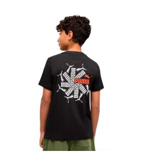 Puma Camiseta Ess Logo Lab Brand Black Niño