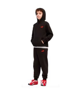 Puma Sudadera Ess Logo Lab Brand Black, Niño