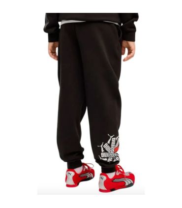 Puma Pantalón Ess Logo Lab Brand Negro Niño | Jogger print