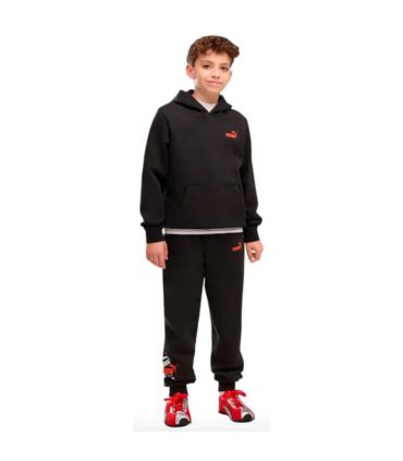Puma Pantalón Ess Logo Lab Brand Negro Niño | Jogger print