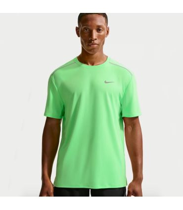 Camiseta técnica de running Nike Dri-FIT Miller color verde lima