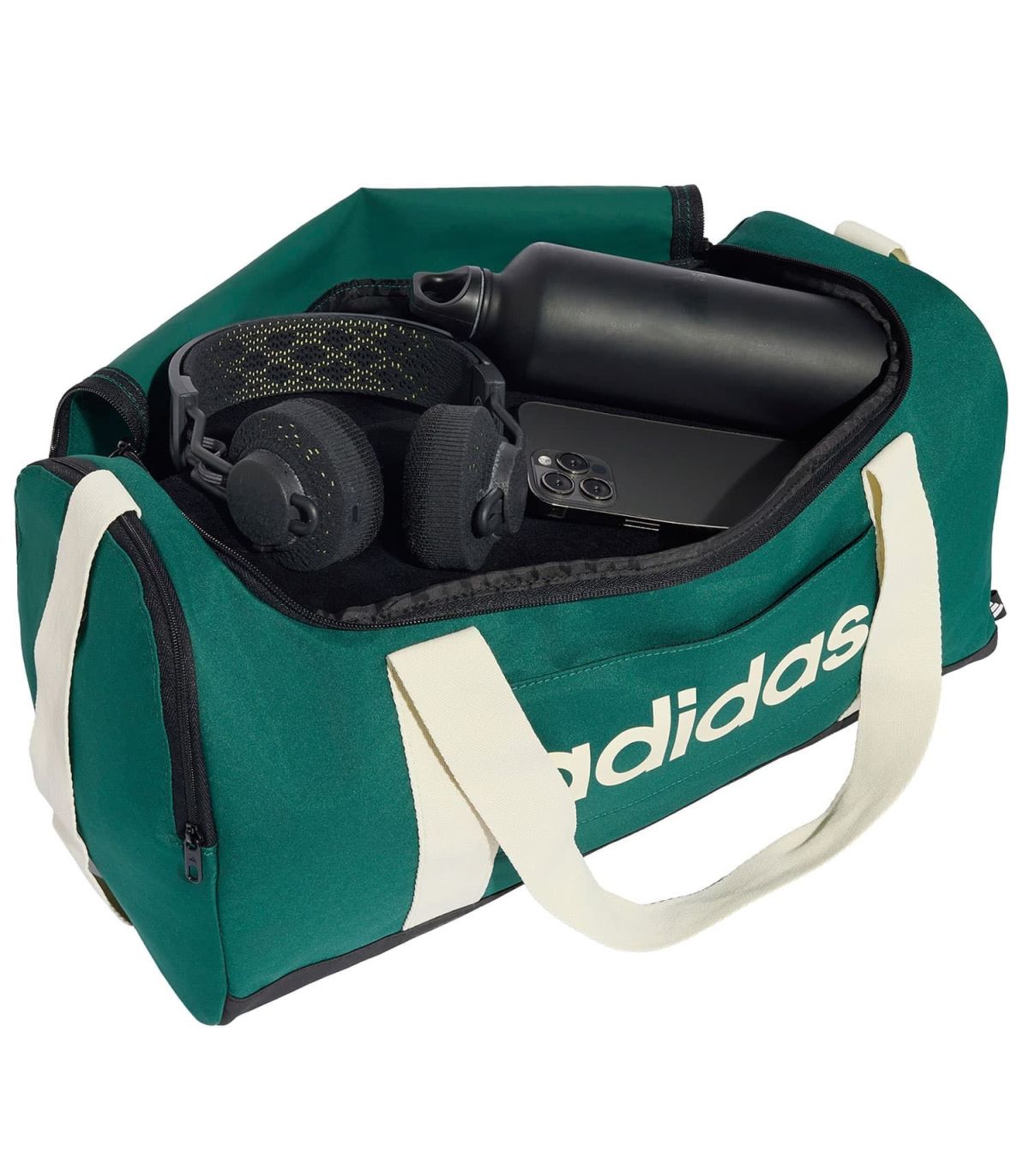 Adidas Bolsa de Deporte S Linear Verde | formato tubular
