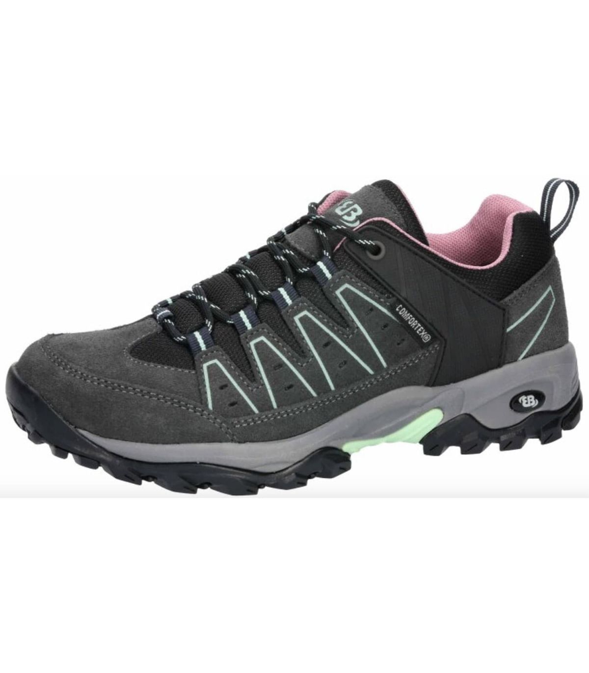 Zapatillas trekking impermeables Bruetting Mount Pinos Low Charcoal para mujer