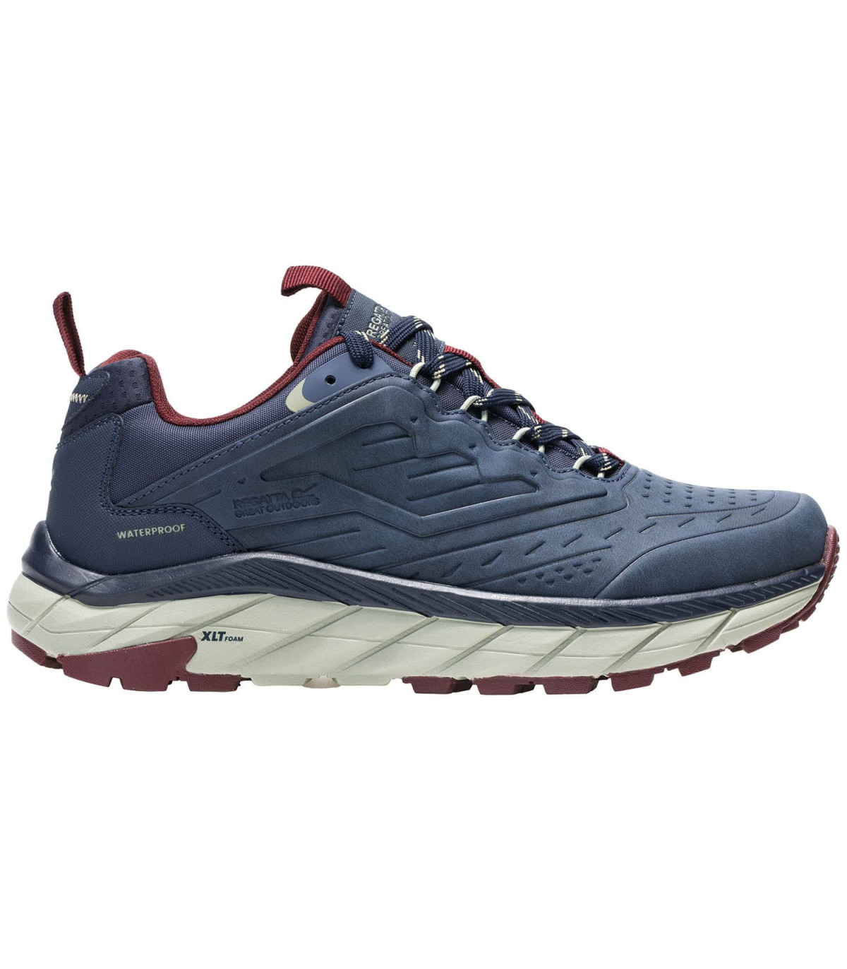 Zapatillas impermeables Regatta Derino azul marino con membrana técnica Iso-Tex para lluvia y ciudad