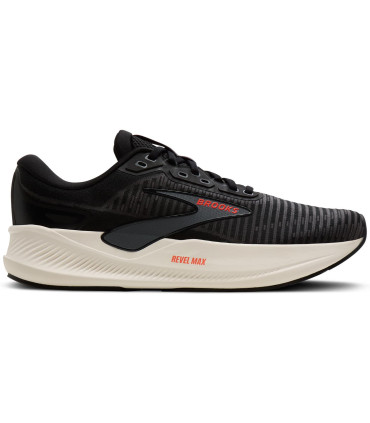 Zapatillas de running para hombre Brooks Revel Max en color negro para entrenamiento en asfalto
