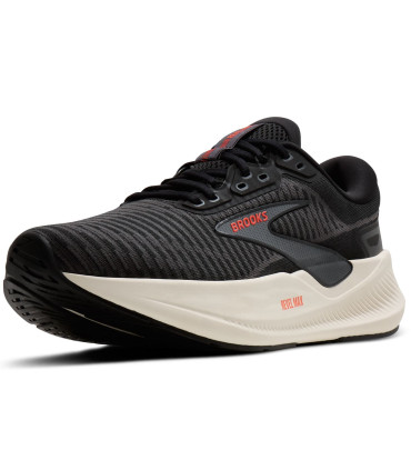 Brooks Zapatillas Revel Max Negro | Entresuela crema y 278g