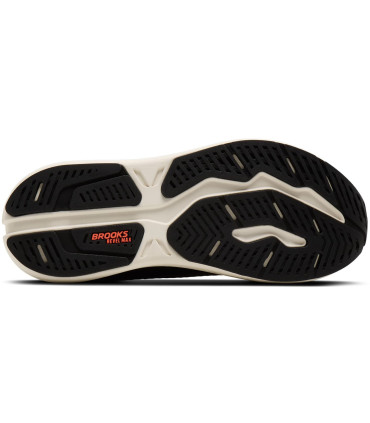 Brooks Zapatillas Revel Max Negro | Entresuela crema y 278g