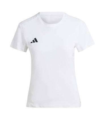 Camiseta técnica de running Adidas Adizero para mujer en tejido transpirable