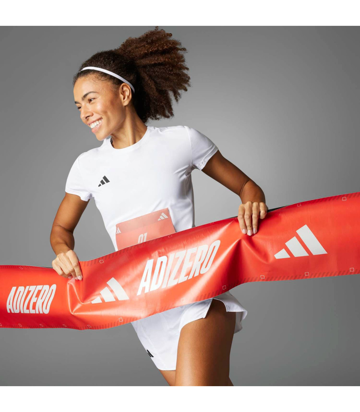Adidas Camiseta Adizero Mujer | Gramaje pluma termosellado