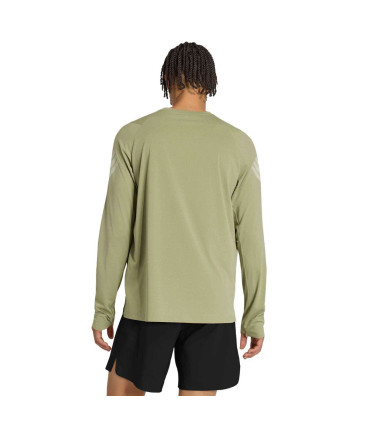 Adidas Camiseta de Running Adi365 Ls M Verde | Pasapulgar