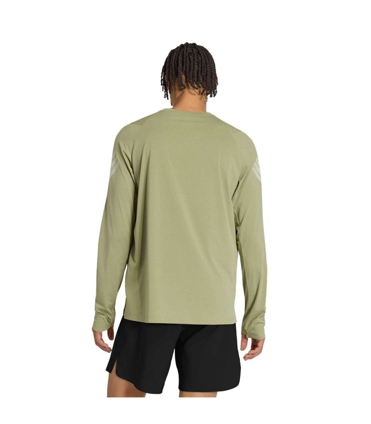 Adidas Camiseta de Running Adi365 Ls M Verde | Pasapulgar