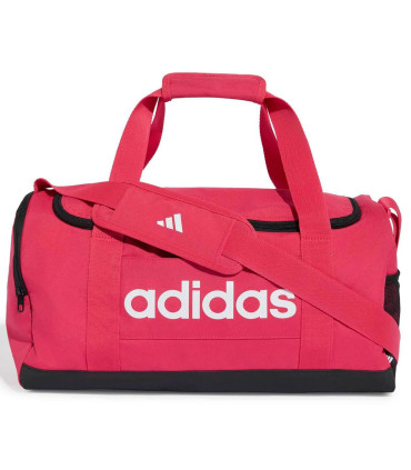 Bolsa de deporte pequeña Adidas Linear rosa para gimnasio y entrenamiento
