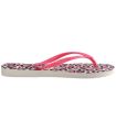 Shop Sandals/Women's Chanclets Havaianas Slim Animals White Pink