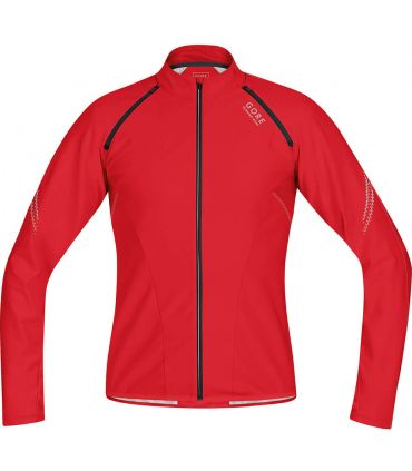 Gore Magnitude Windstopper Soft Shell Zip-Off-Red - ➤ Running