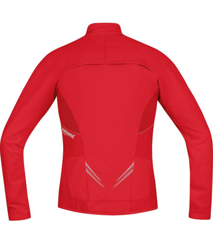 Camisetas Técnicas Trail Running - Gore Magnitude Windstopper Soft Shell Zip-Off Rojo Textil Trail Running