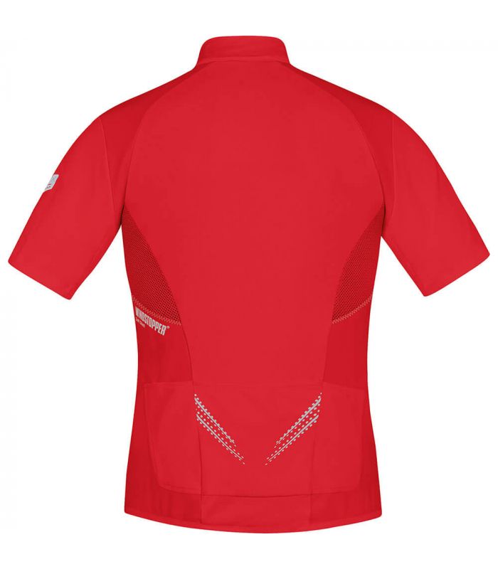 Gore Magnitude Windstopper Soft Shell Zip-Off-Red - ➤ Running