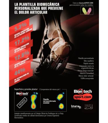Plantillas y Accesorios Montaña Biontech Plantilla Verde
